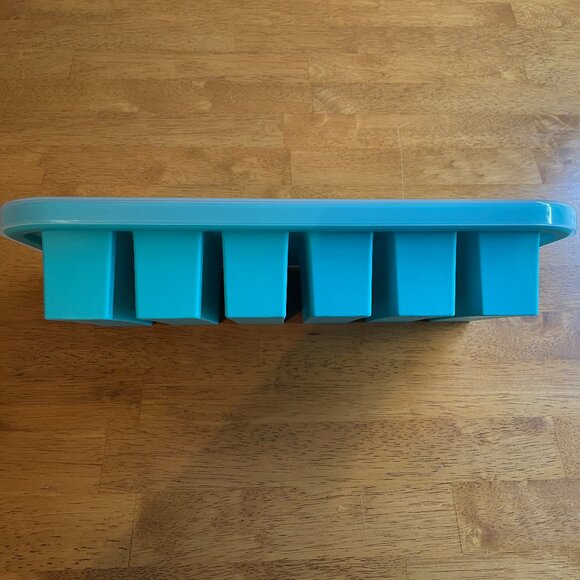Souper Cubes 1/2-cup silicone freezer tray in aqua - Picture 2 of 11